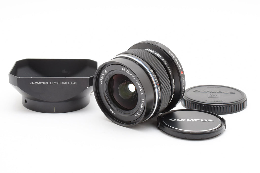 ★良品★ オリンパス Olympus M.ZUIKO DIGITAL ED12mm F2.0 リミテッドブラックキット【世界限定3000セット】 デジタルレンズ ★ #8287
