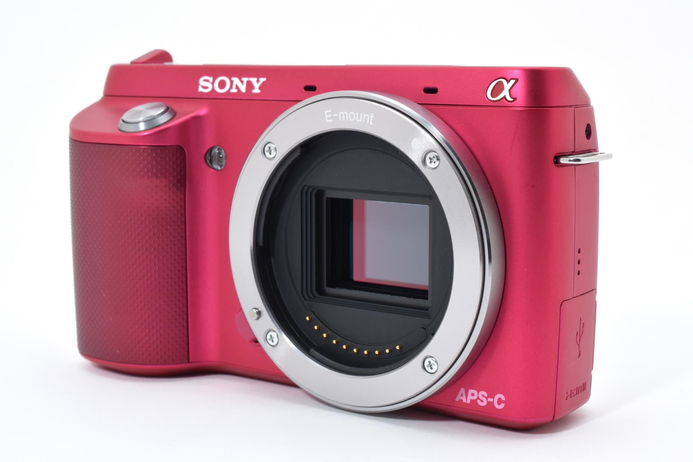 ★美品ショット数169回★ ソニー SONY ミラーレス一眼カメラ NEX-F3 ボディ ピンク ★ L66#7950