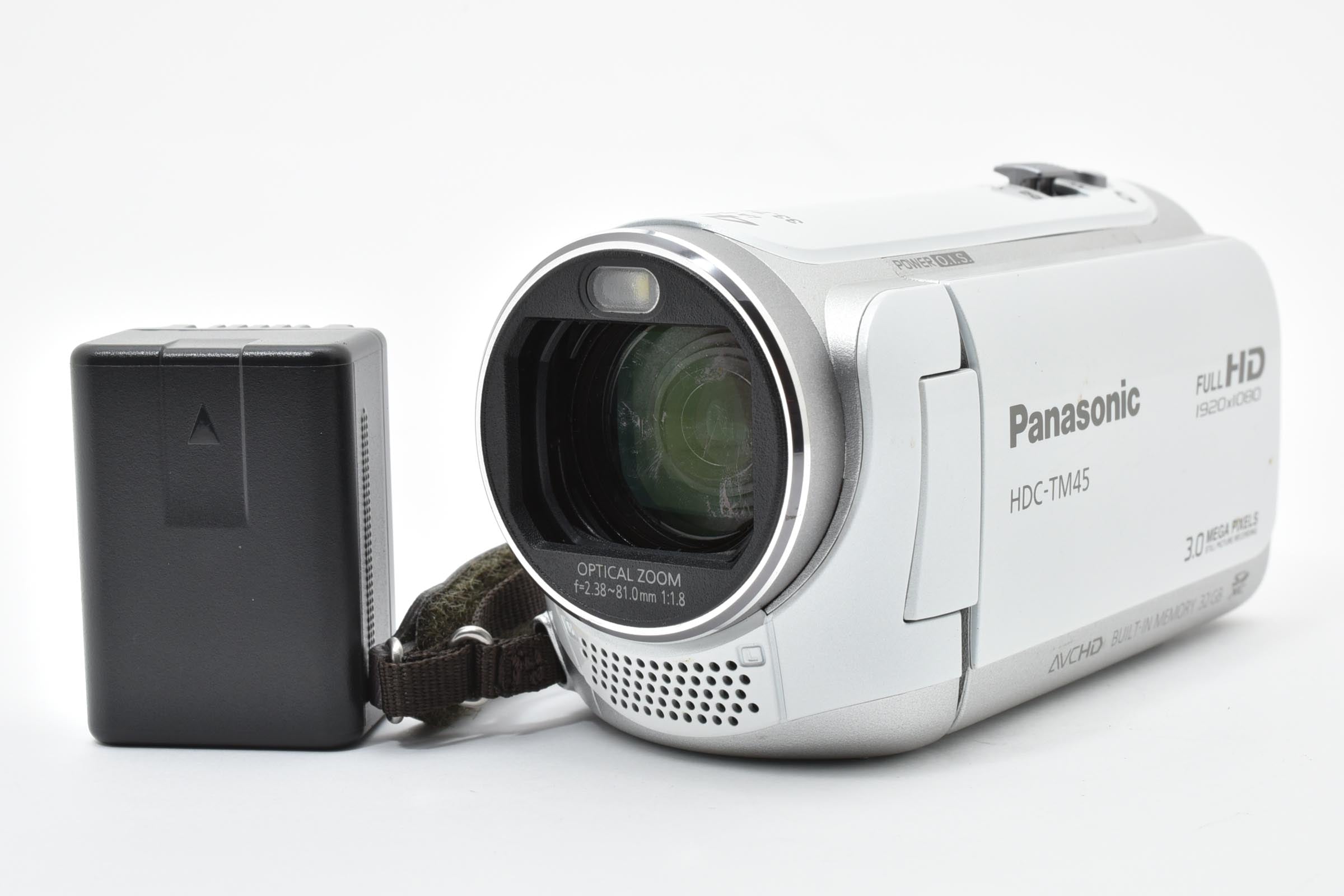 ★良品★ パナソニック Panasonic HDC-TM45 (WHITE) ホワイト ビデオカメラ ★ L33#8162