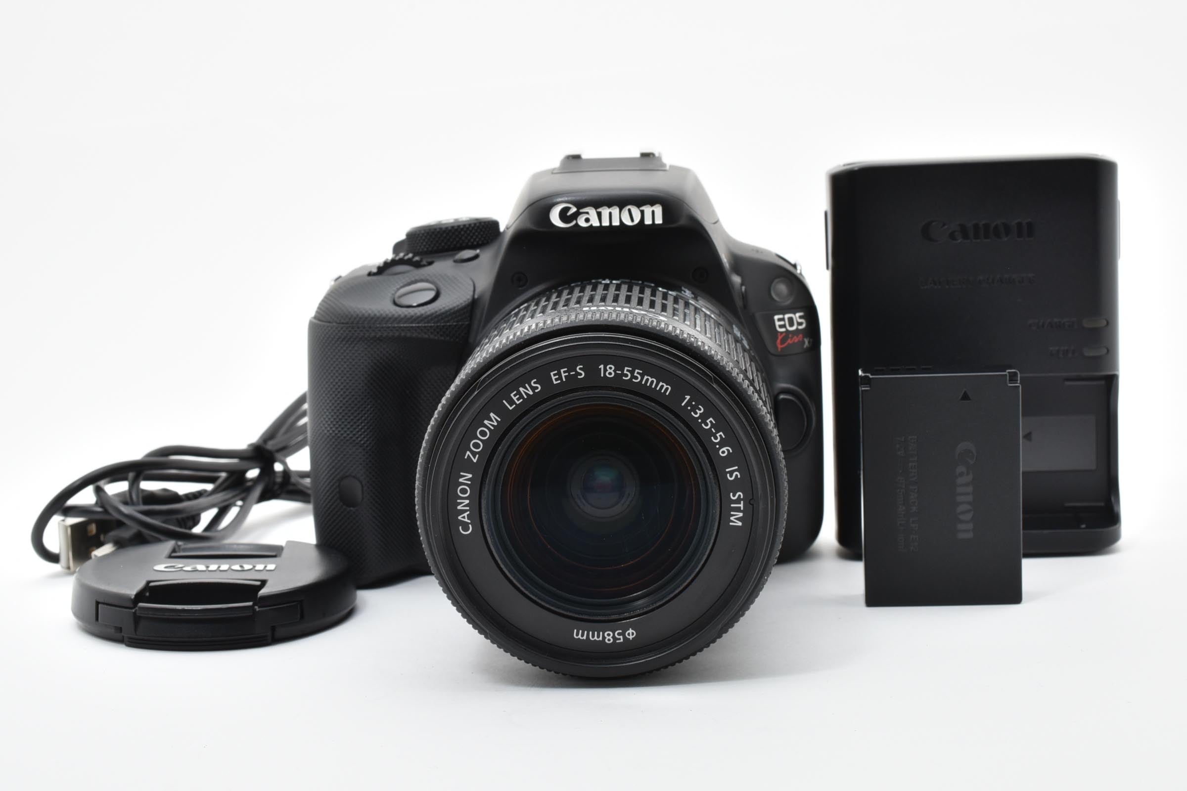 ★良品★ キャノン CANON EOS KISS X7 ボディ EF-S 18-55mm F3.5-5.6 IS STM デジタル一眼レフ ★ #8414