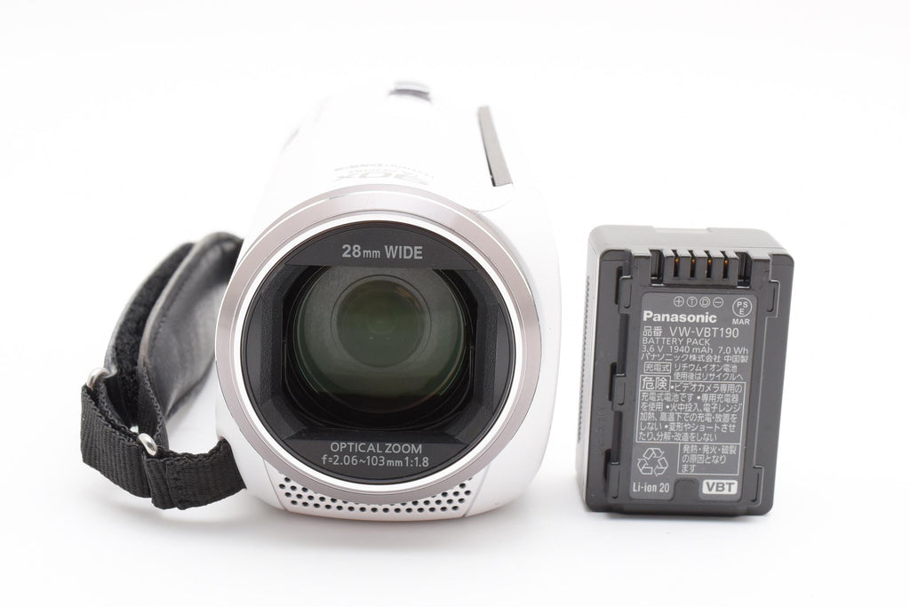 ★美品★ パナソニック Panasonic HC-V480M-W ホワイト ビデオカメラ ★ #8272