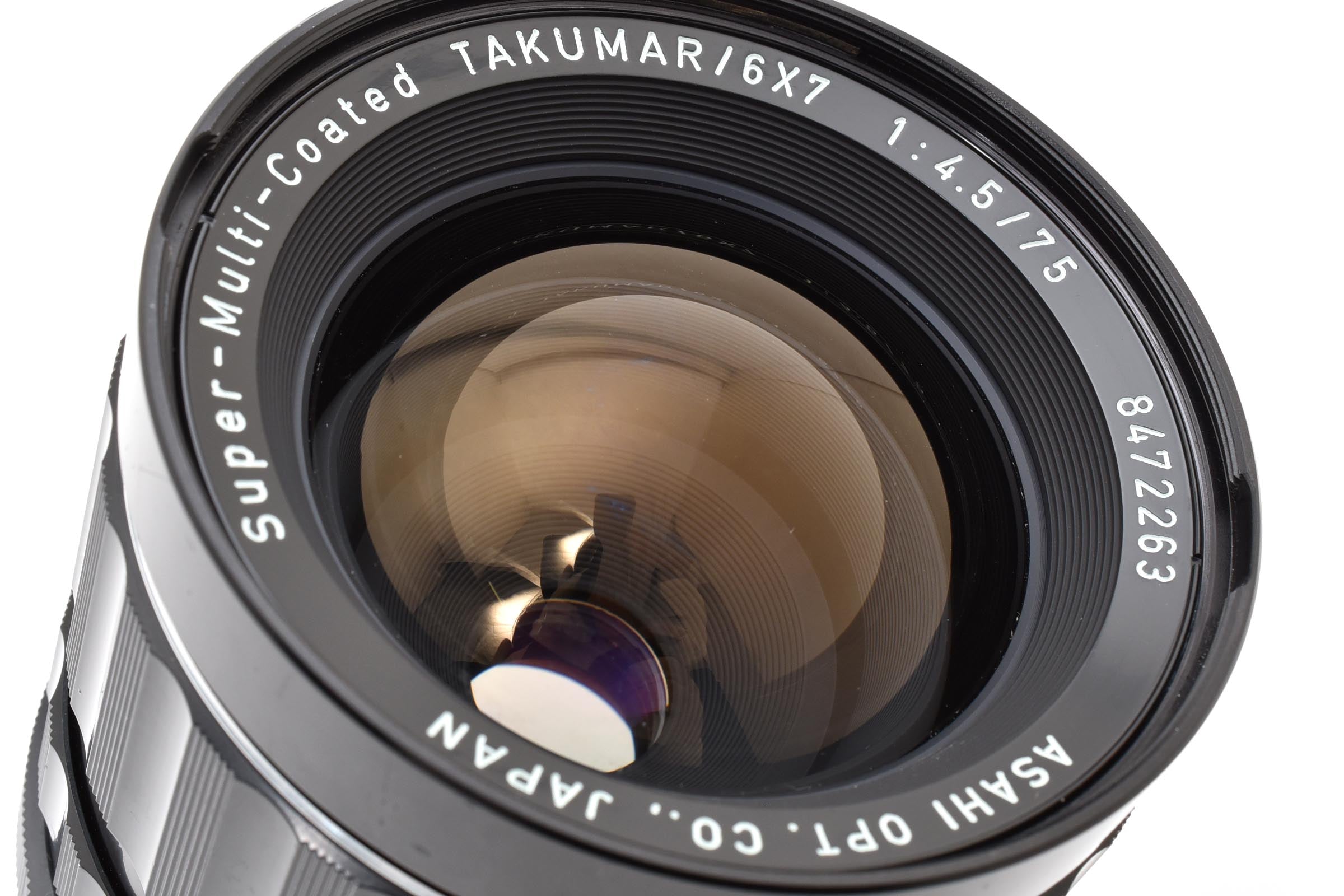 ★美品★ ペンタックス PENTAX SUPER-MULTI-COATED TAKUMAR 75mm F4.5 6×7 フィルター付き ★ L99#8040