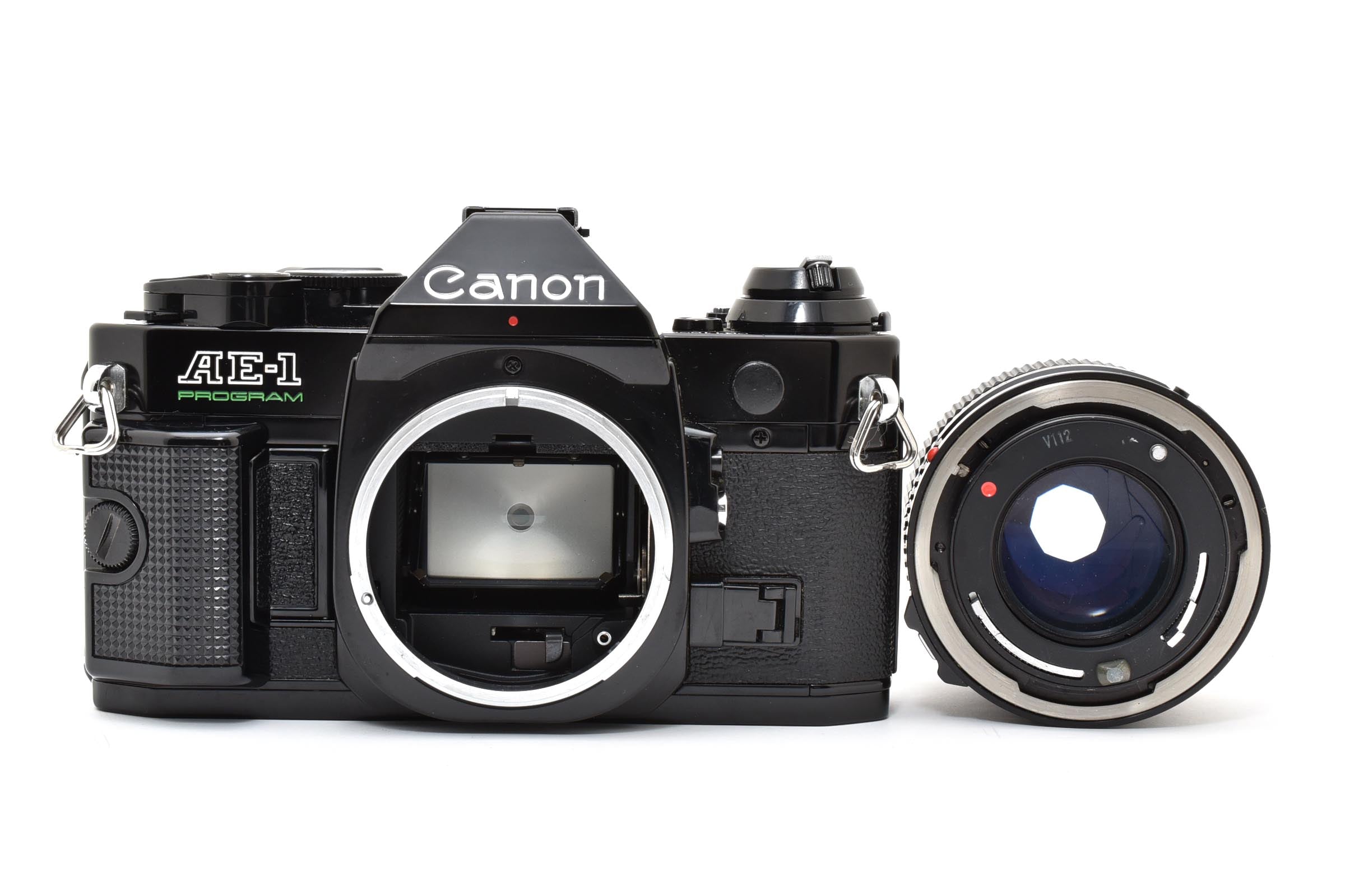 ★良品シャッター鳴きなし★ CANON AE-1 PROGRAM ボディ ブラック NewFD 50mm f1.4 フィルム一眼レフカメラ ★ #8365
