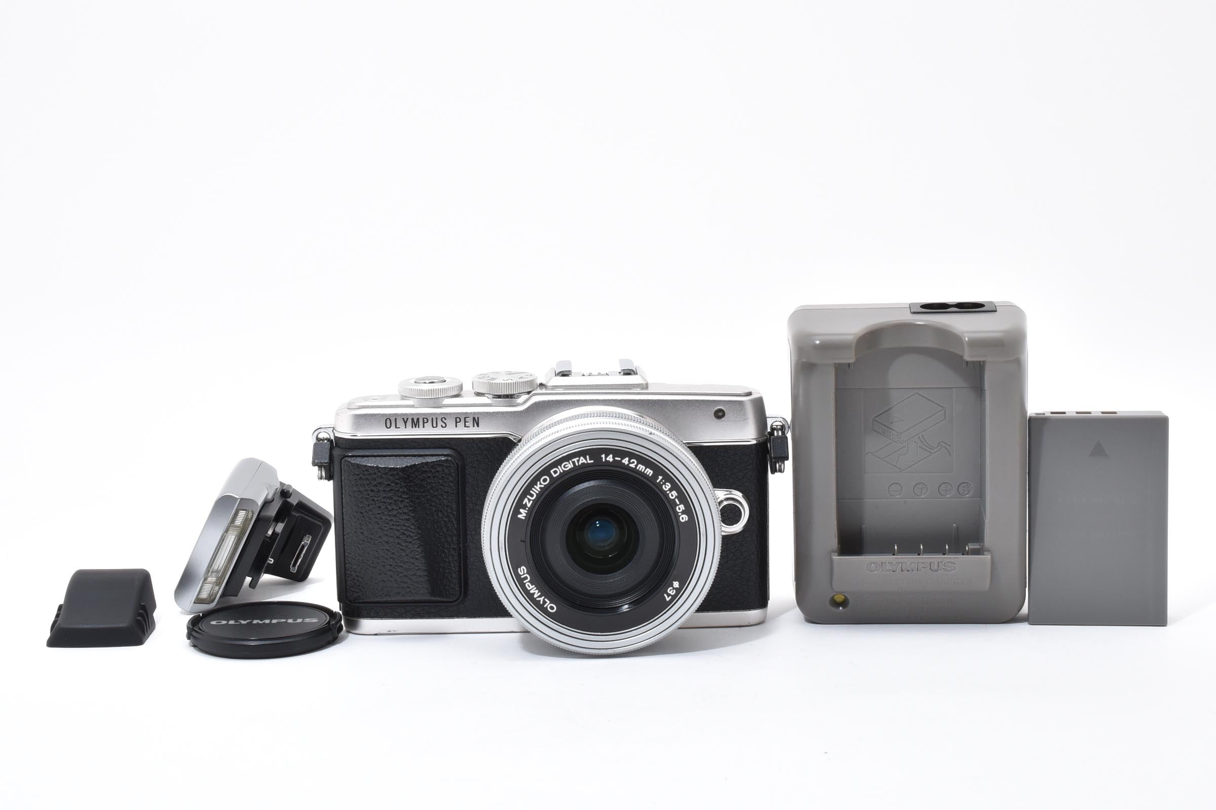 ★美品★ オリンパス Olympus ショット数8290回 PEN LITE E-PL7 14-42MM EZレンズキット ミラーレス一眼 ★ #8378