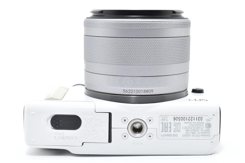 ★美品★ キヤノン Canon EOS M2 ボディ ホワイト EF-M 15-45mm F3.5-6.3 IS STM ★ L24#7060