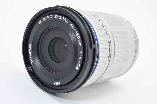 ★美品★ オリンパス OLYMPUS M.ZUIKO DIGITAL 40-150MM F4-5.6 ED MSC シルバー 望遠ズームレンズ ★ L27#7765