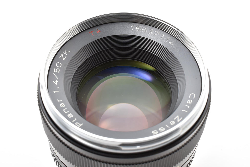 ★美品★ カールツァイス Carl Zeiss PLANAR T* 50MM F1.4 ZK (ペンタックスK用) 単焦点レンズ ★ #8549
