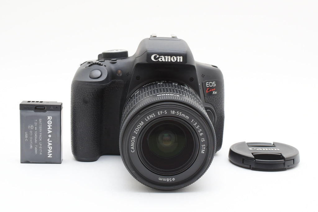★良品★ キヤノン Canon EOS KISS X8I EF-S18-55 IS STM レンズキット デジタル一眼レフ ブラック ★ L37#7605