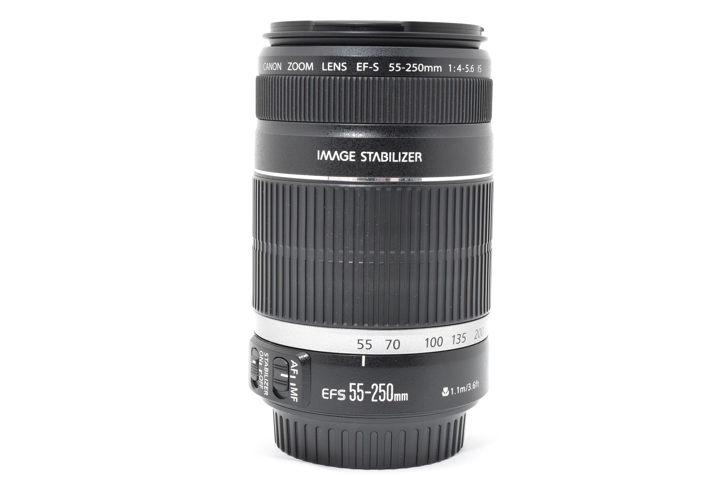 ★美品★ キヤノン Canon EF-S 55-250MM F4-5.6 IS ブラック 望遠ズームレンズ ★ L33#7934