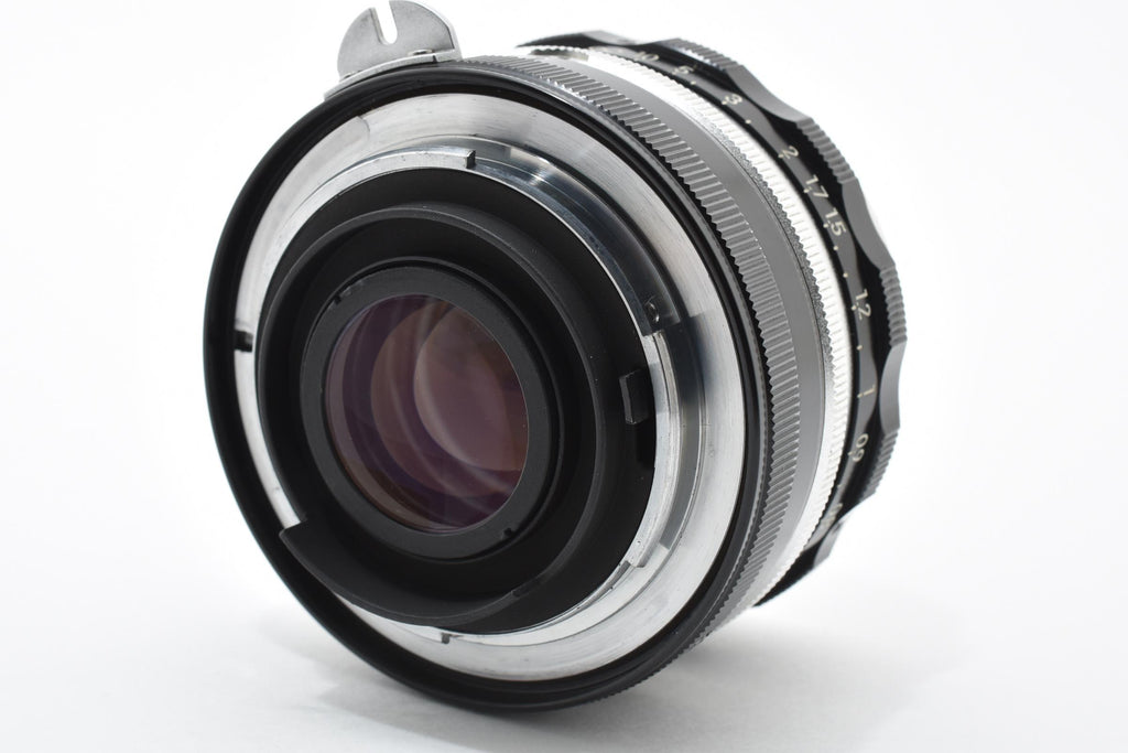 ★極上品★ ニコン NIKON NIKKOR-S AUTO 5cm F2 非AI チックマーク PAT.PEND 9枚絞り R刻印 5cm表記フード・Nikkorキャップ ★ L55#7460