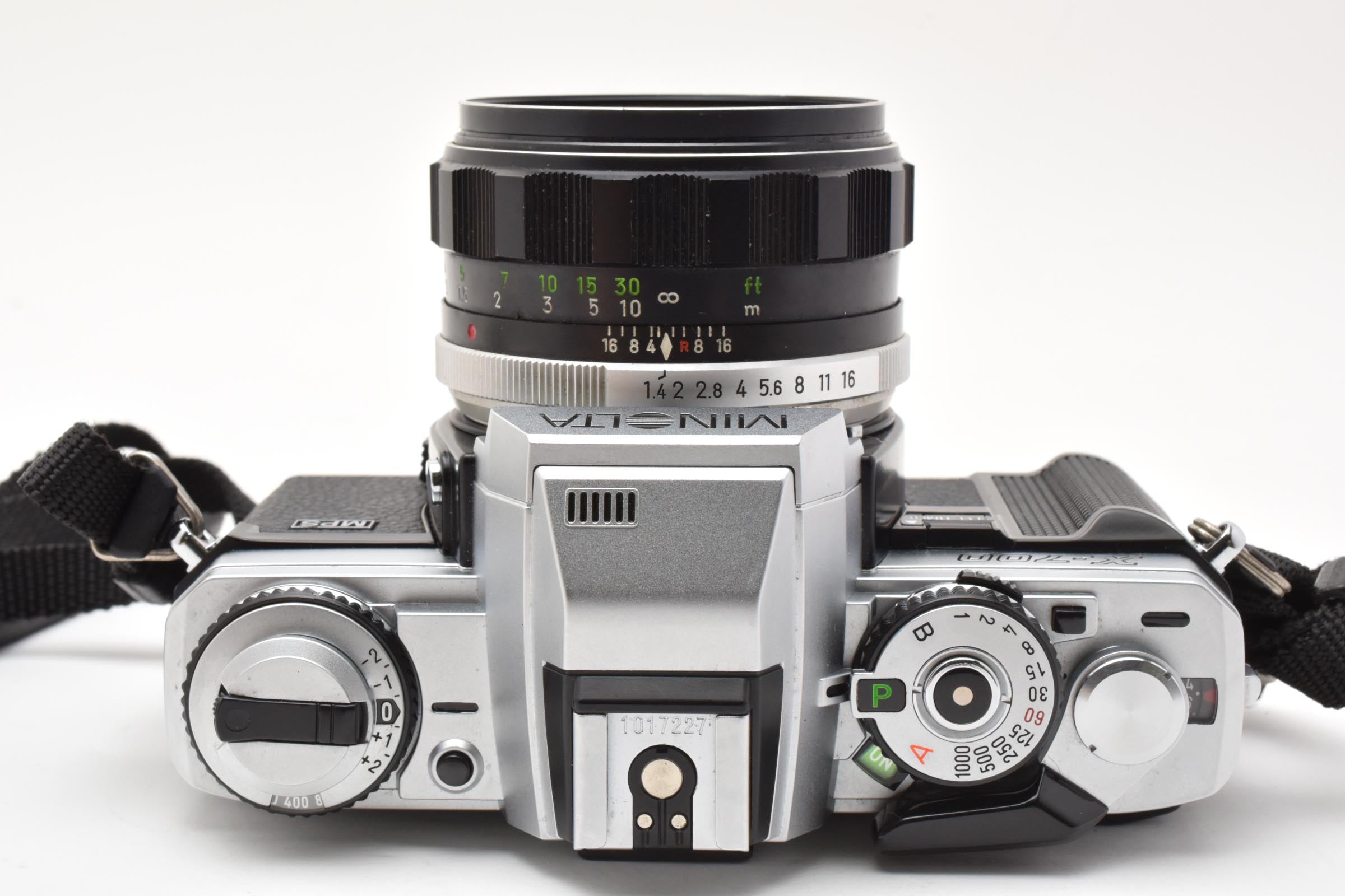 ★美品★ ミノルタ MINOLTA X-700 シルバー MPS MC ROKKOR-PF 58MM F1.4 一眼レフ フィルムカメラ ★ #8258