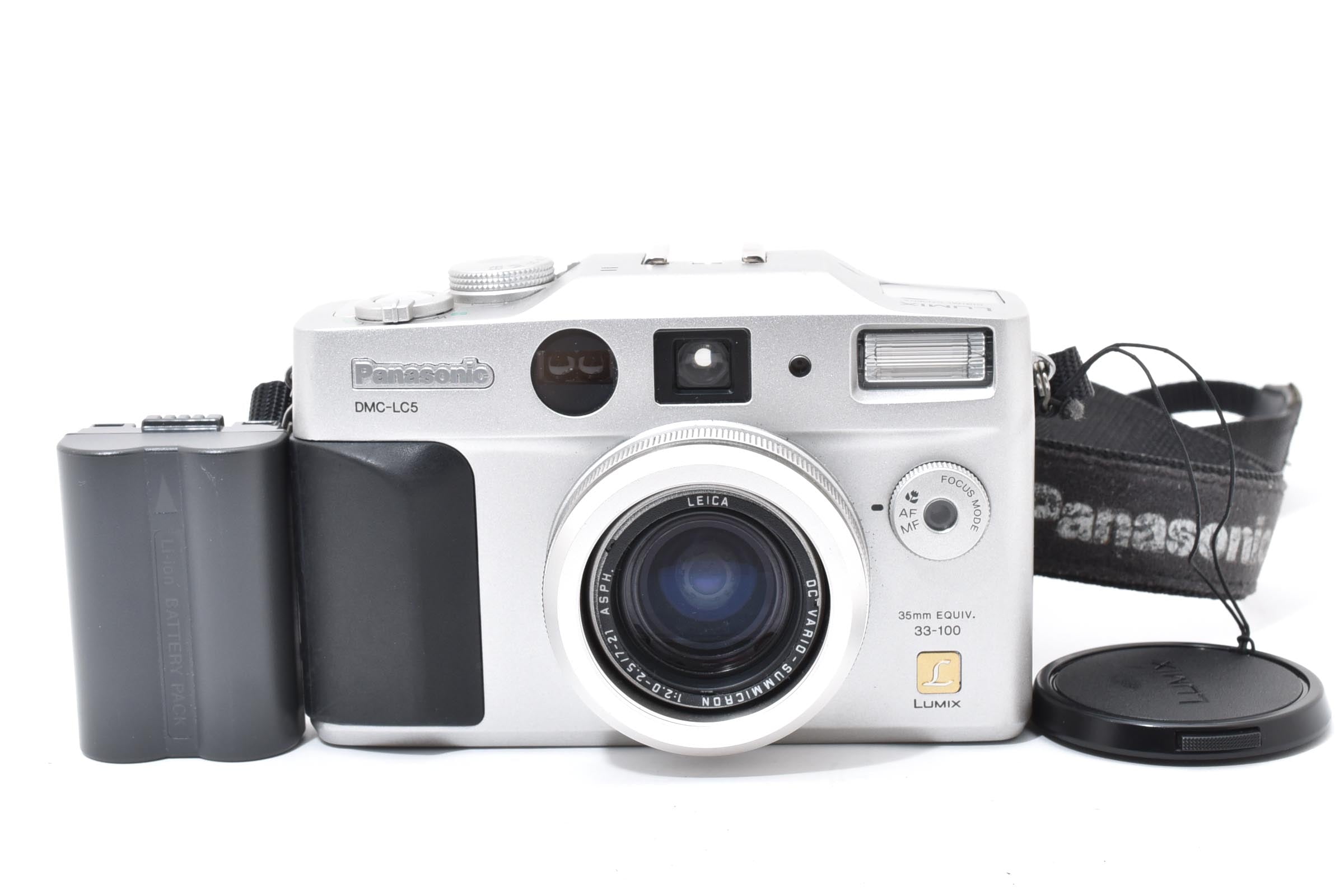★美品★ パナソニック Panasonic DMC-LC5 シルバー デジタルカメラ 希少動作品 ★ #8335