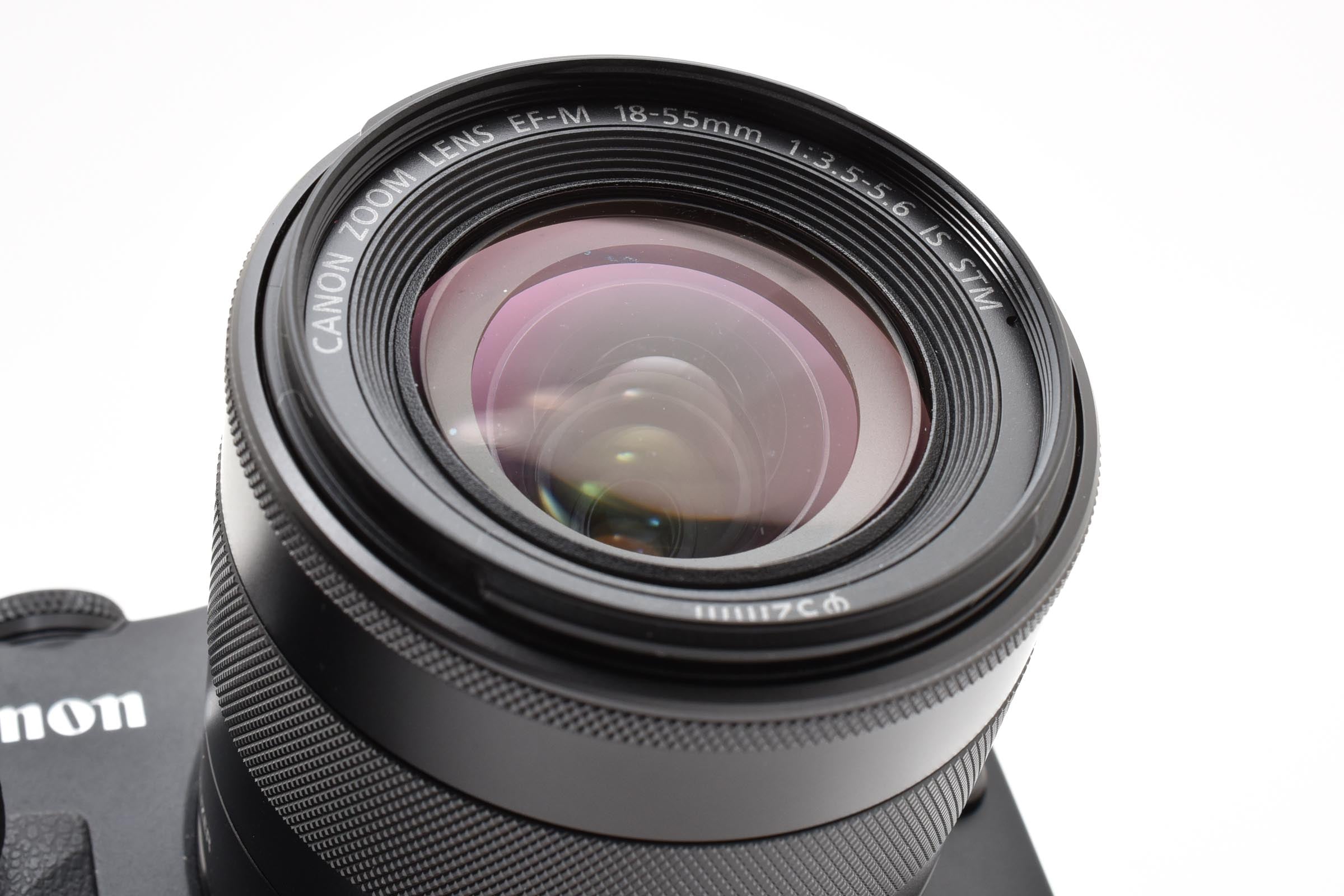 ★美品★ キヤノン CANON EOS M ブラック 18-55MM 90EXストロボ付き ミラーレス一眼 ★ #8322