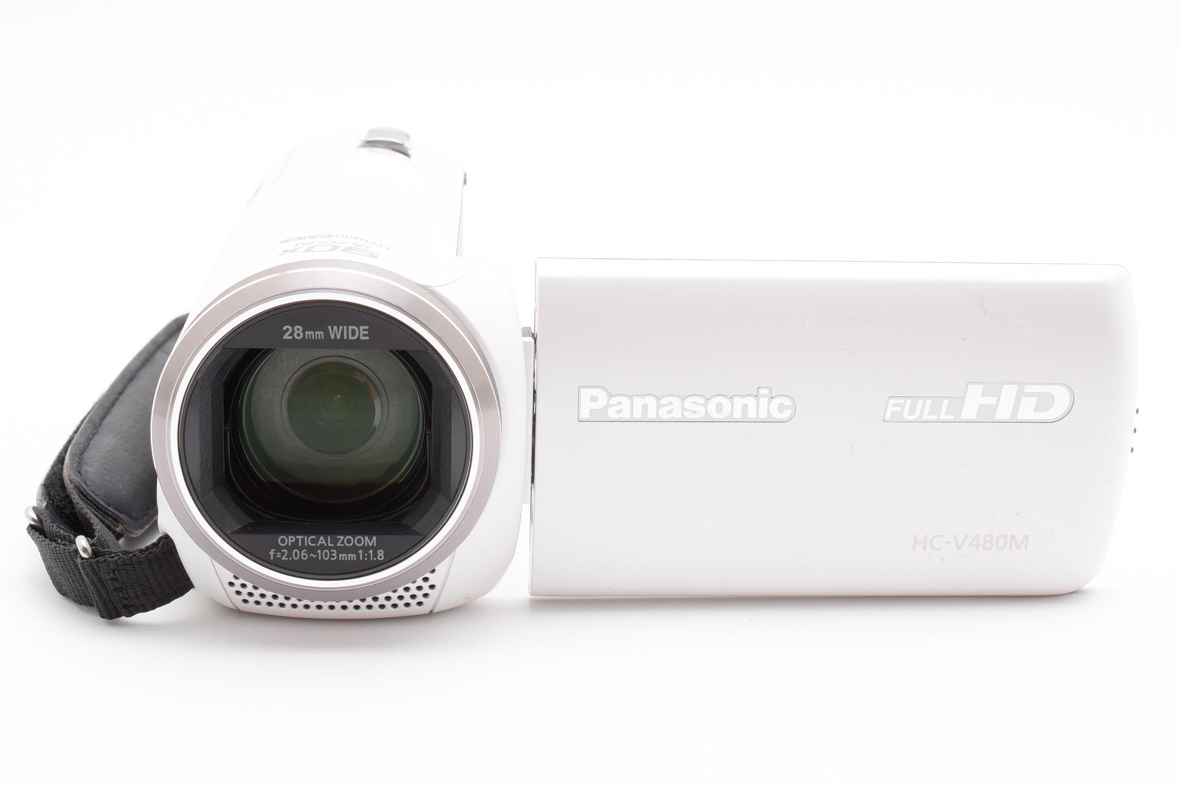 ★美品★ パナソニック Panasonic HC-V480M-W ホワイト ビデオカメラ ★ #8272