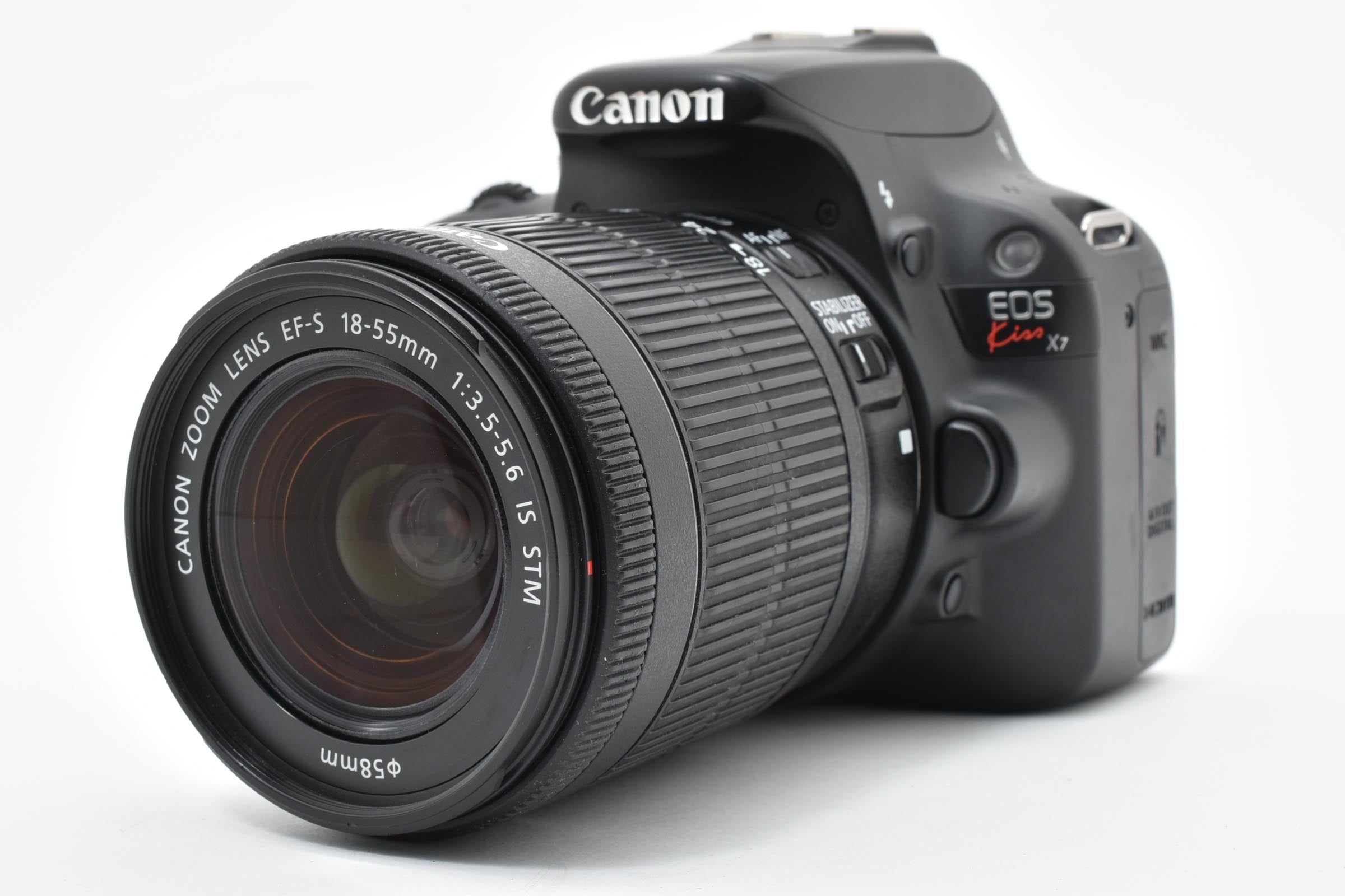 ★良品★ キャノン CANON EOS KISS X7 ボディ EF-S 18-55mm F3.5-5.6 IS STM デジタル一眼レフ ★ #8414