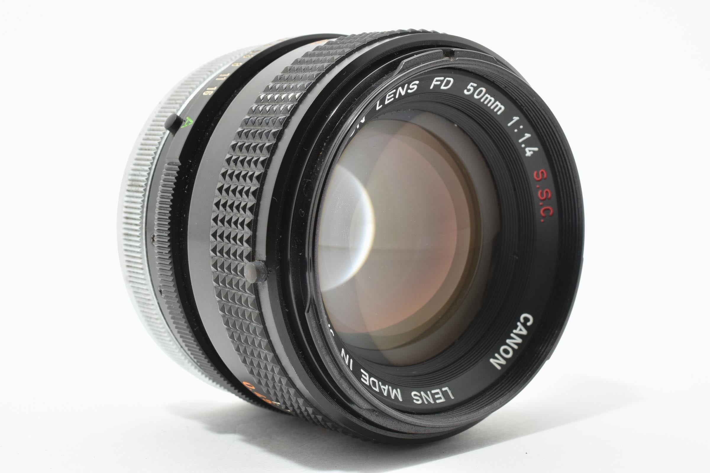 ★良品★ キヤノン Canon FD 50mm F1.4 S.S.C. 単焦点レンズ ブラック ★ L20#8006