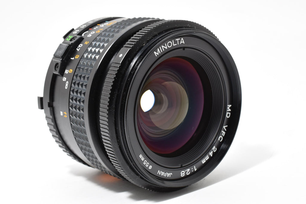 ★希少美品★ ミノルタ MINOLTA MD VFC 24MM F2.8 広角 単焦点 交換レンズ ★ L55#7513