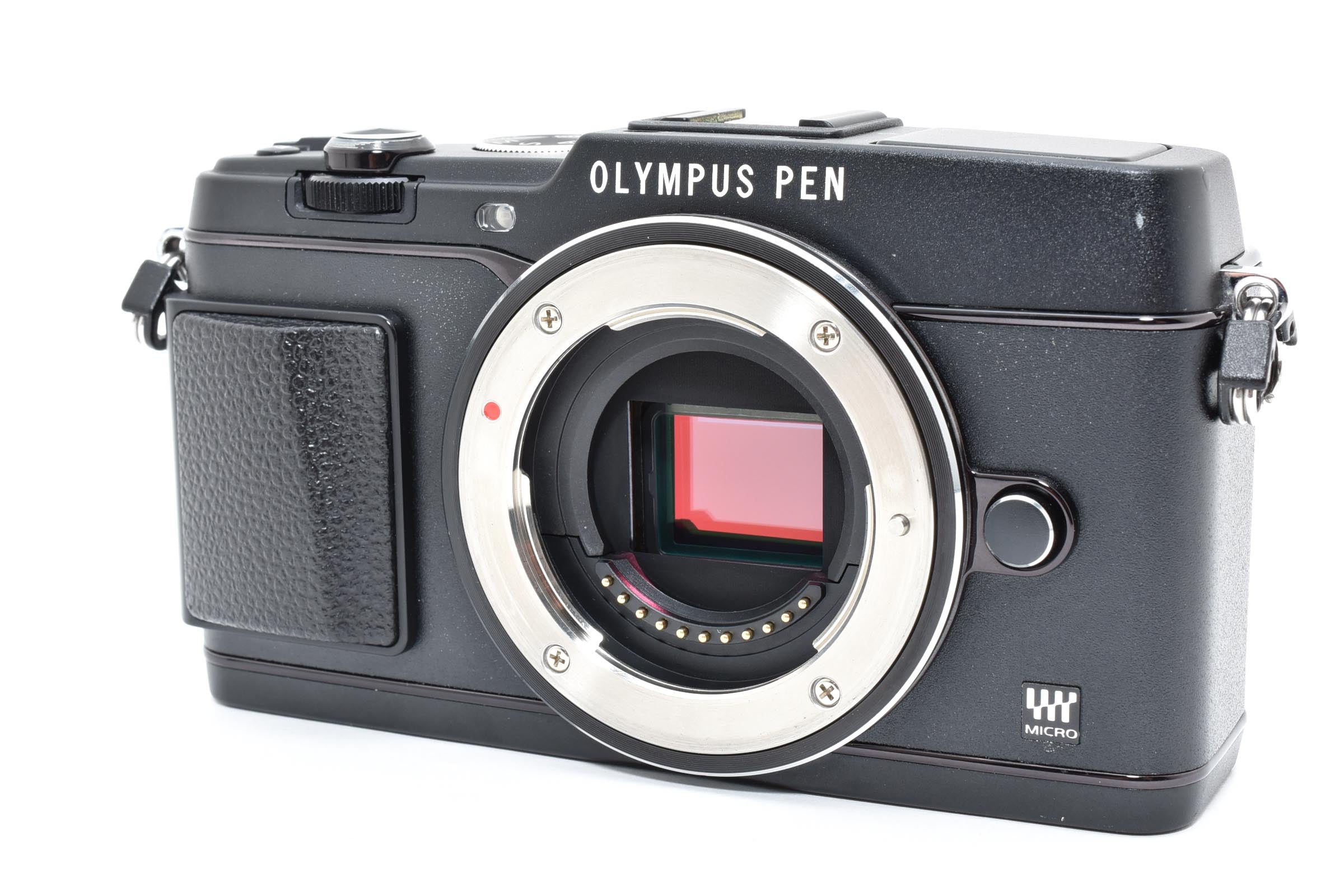 ★良品ショット数6516回★ オリンパス OLYMPUS PEN E-P5 ボディ ブラック ミラーレス一眼カメラ ★ L21#7920
