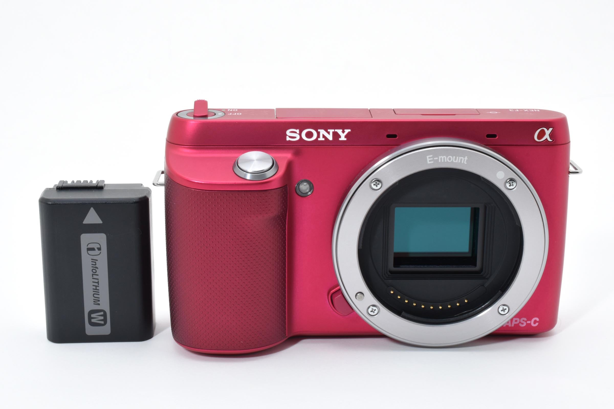 ★美品ショット数169回★ ソニー SONY ミラーレス一眼カメラ NEX-F3 ボディ ピンク ★ L66#7950