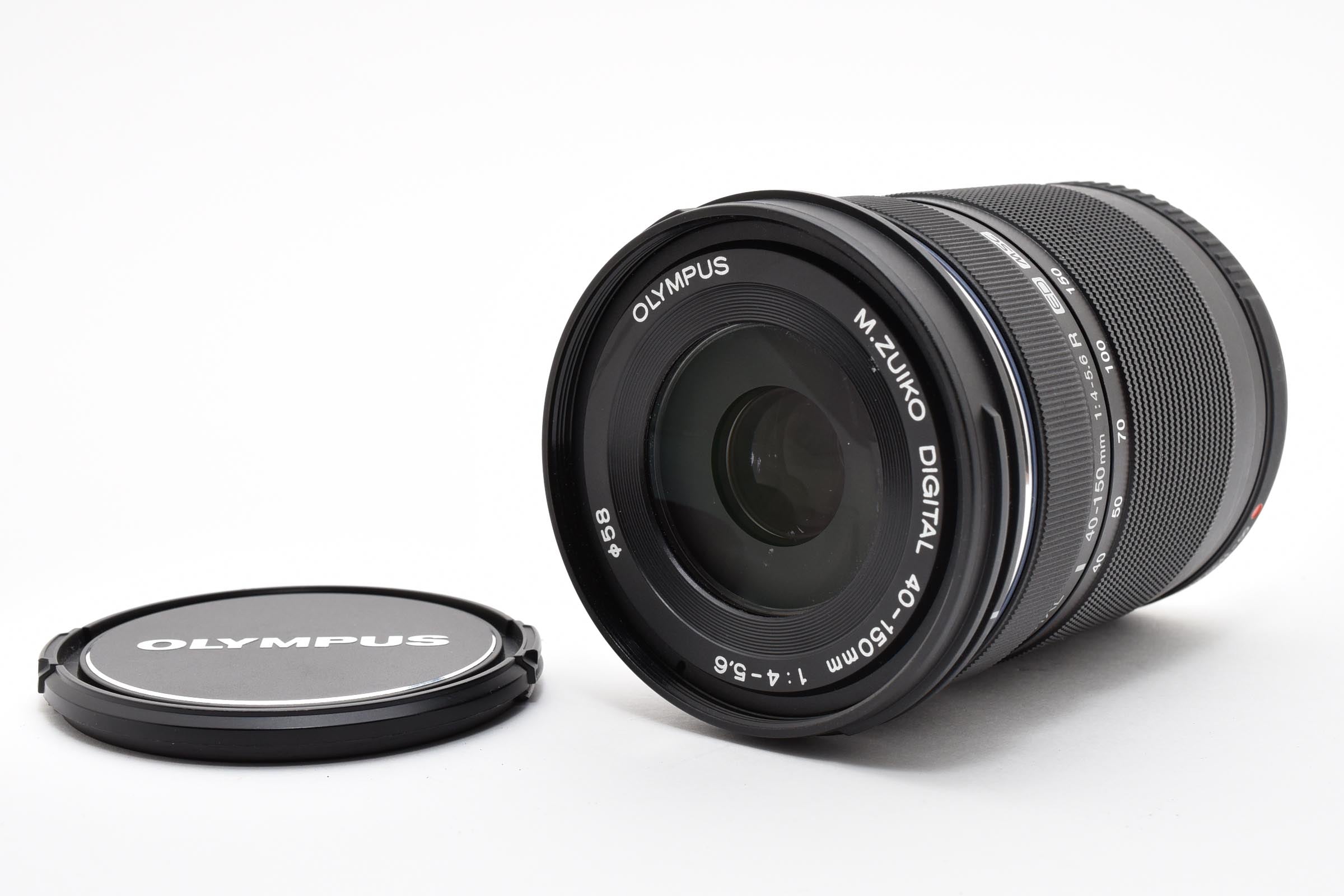 ★美品★ オリンパス Olympus M.ZUIKO DIGITAL 40-150MM F4-5.6 R ED MSC シルバー 望遠ズームレンズ ★ #8398