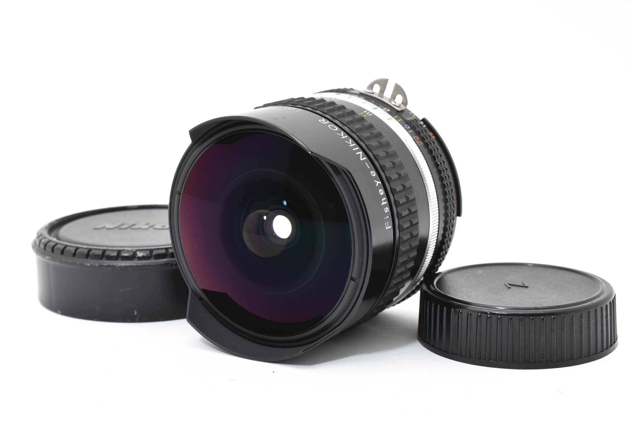 ★美品★ ニコン NIKON AI-S NIKKOR 16MM F2.8 FISH EYE ブラック 単焦点 魚眼レンズ ★ L23#7859