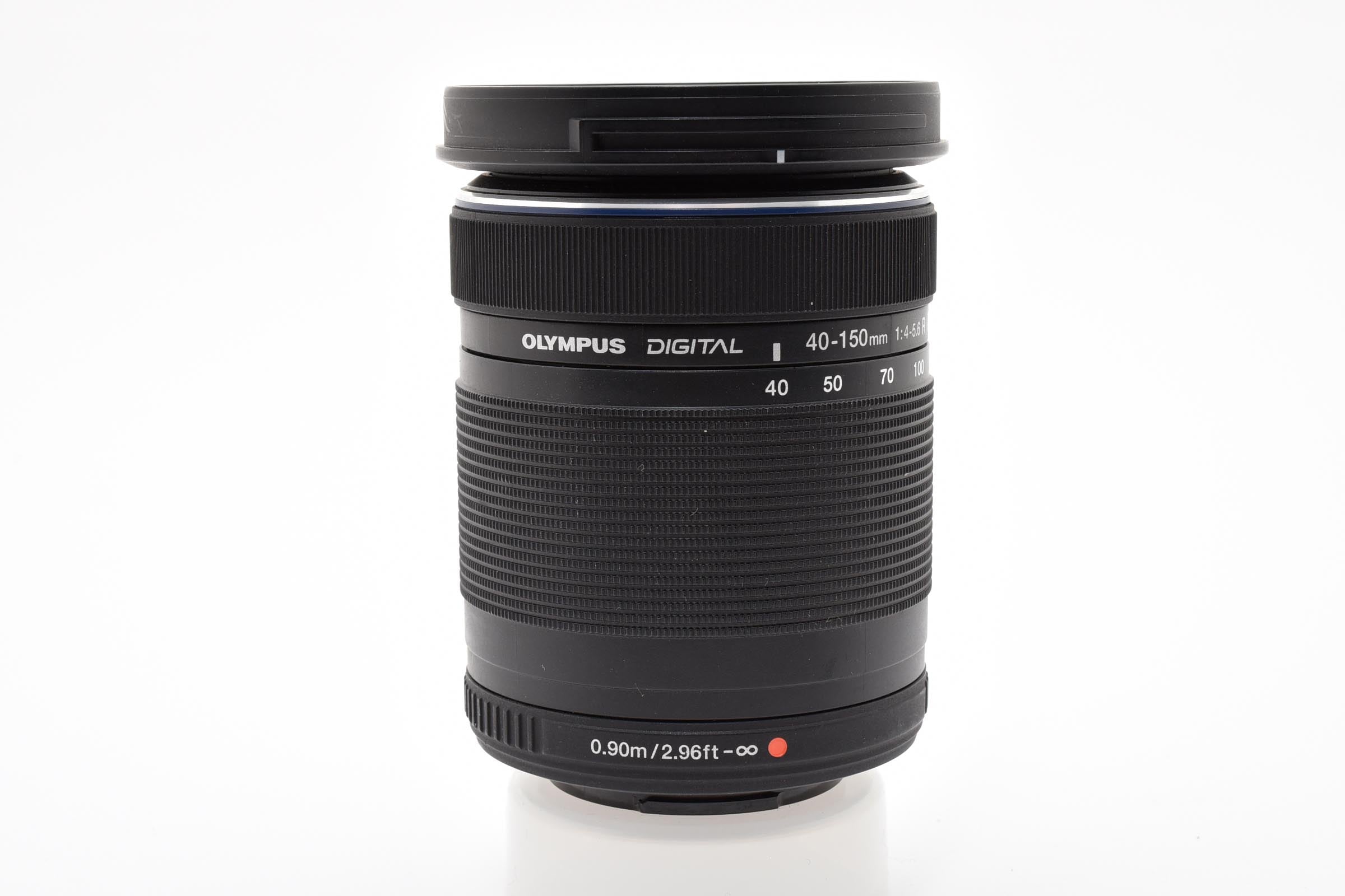 ★美品★ オリンパス Olympus M.ZUIKO DIGITAL 40-150MM F4-5.6 R ED MSC シルバー 望遠ズームレンズ ★ #8398