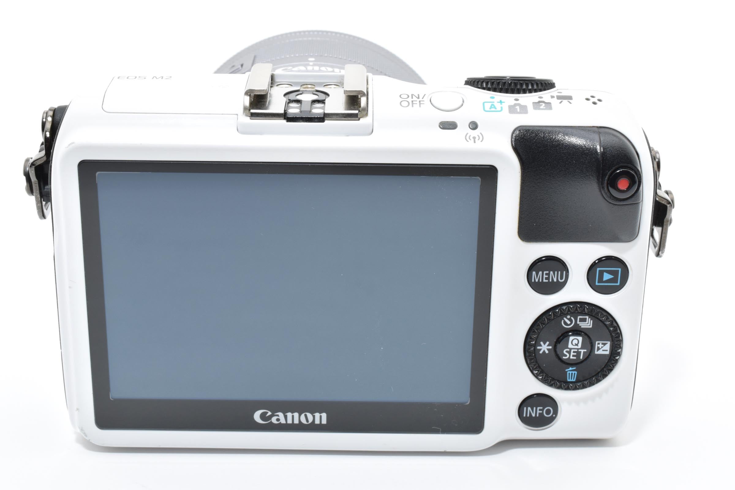 ★美品★ キヤノン Canon EOS M2 ボディ ホワイト EF-M 15-45mm F3.5-6.3 IS STM ★ L24#7060