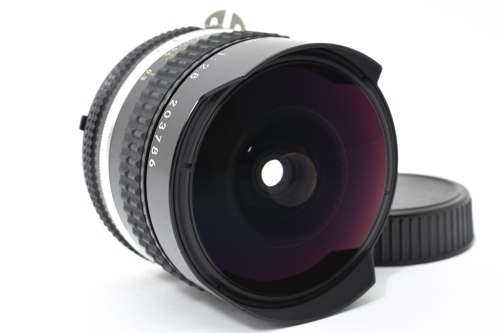 ★美品★ ニコン NIKON AI-S NIKKOR 16MM F2.8 FISH EYE ブラック 単焦点 魚眼レンズ ★ L23#7859