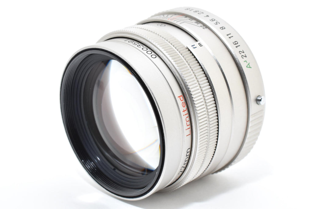★美品★ ペンタックス PENTAX FA77MM F1.8 LIMITED シルバー 希少な日本製 MADE IN JAPAN 交換レンズ ★ L42#7401