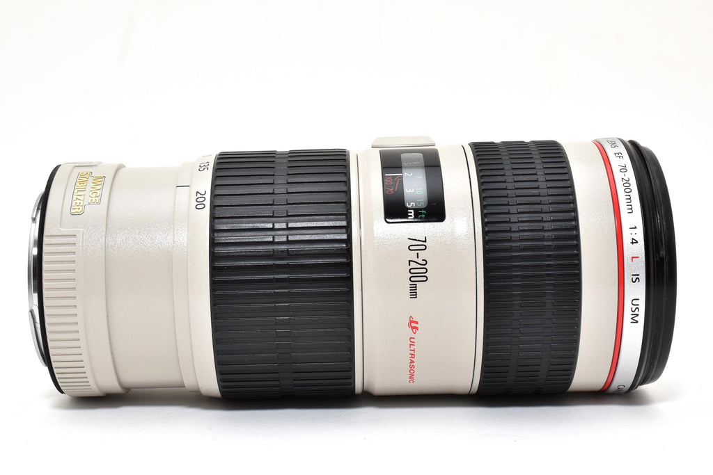 ★良品★ キヤノン Canon EF70-200MM F4L IS USM ホワイト 望遠ズームレンズ ★ L49#7915