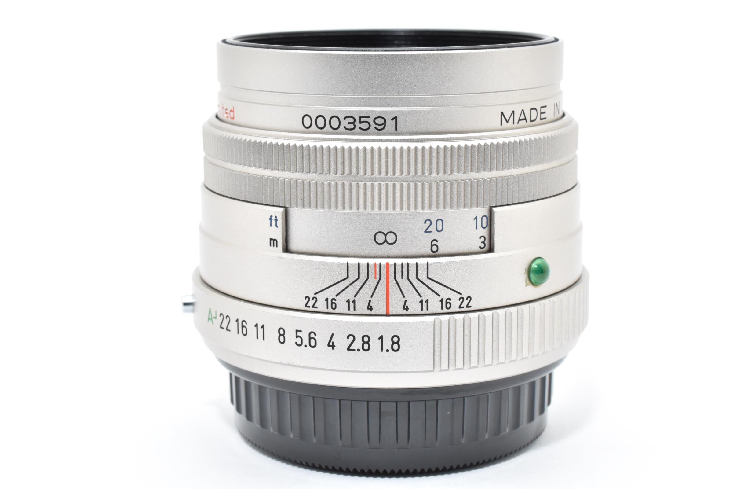 ★美品★ ペンタックス PENTAX FA77MM F1.8 LIMITED シルバー 希少な日本製 MADE IN JAPAN 交換レンズ ★ L42#7401