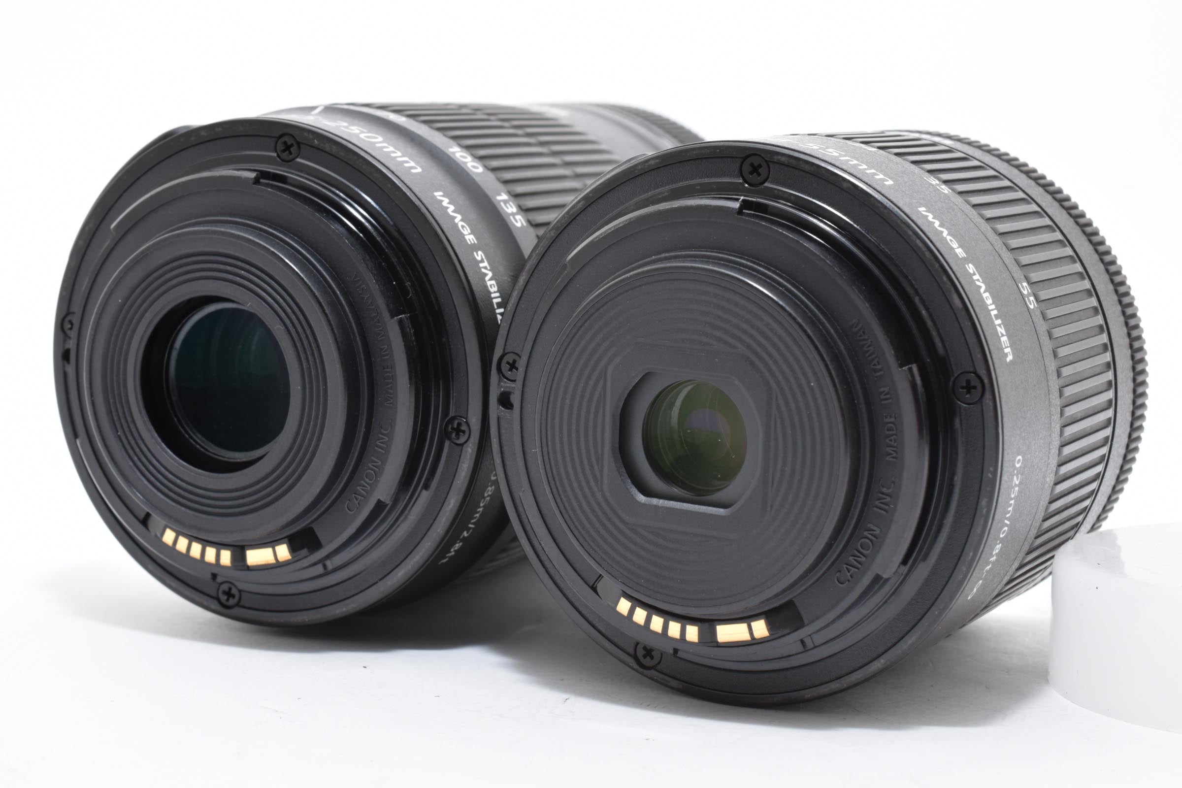 ★美品ショット数12088回★ キヤノン Canon EOS 9000D ダブルズームキット 18-55ｍｍ 55-250mm ★ L52#8085