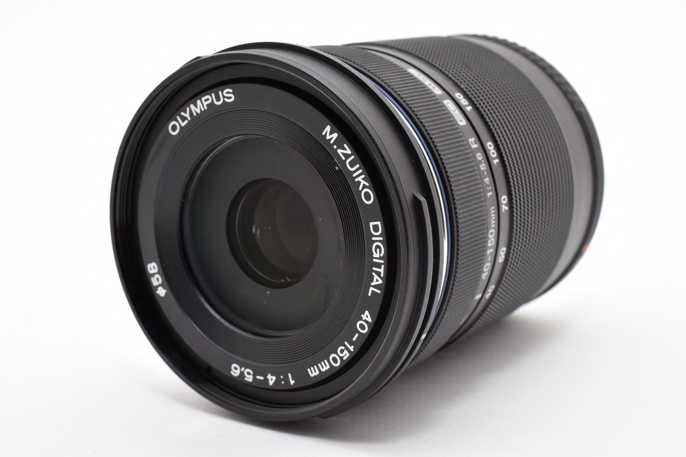 ★美品★ オリンパス Olympus M.ZUIKO DIGITAL 40-150MM F4-5.6 R ED MSC シルバー 望遠ズームレンズ ★ #8398