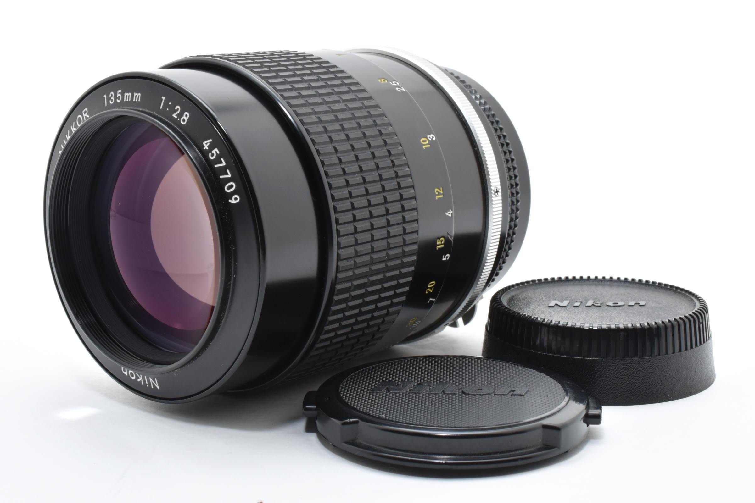 ★美品★ ニコン NIKON NEW NIKKOR 135MM F2.8 非AI ブラック 単焦点 中望遠レンズ ★ L22#7810