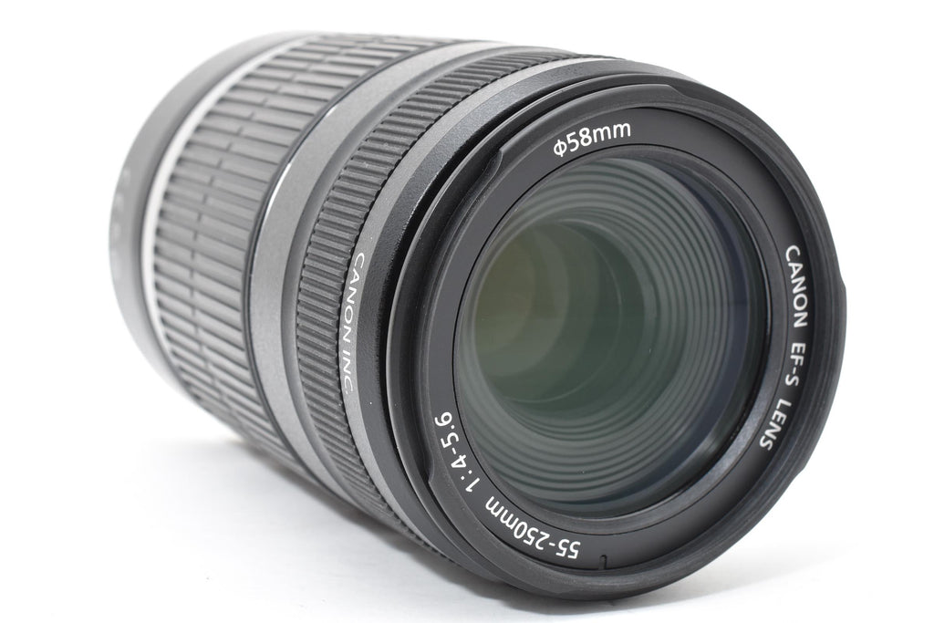 ★美品★ キヤノン Canon EF-S 55-250MM F4-5.6 IS ブラック 望遠ズームレンズ ★ L33#7934