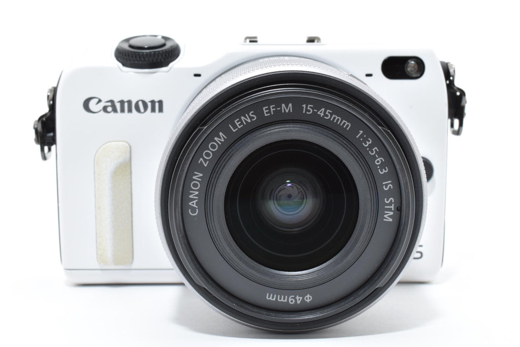 ★美品★ キヤノン Canon EOS M2 ボディ ホワイト EF-M 15-45mm F3.5-6.3 IS STM ★ L24#7060
