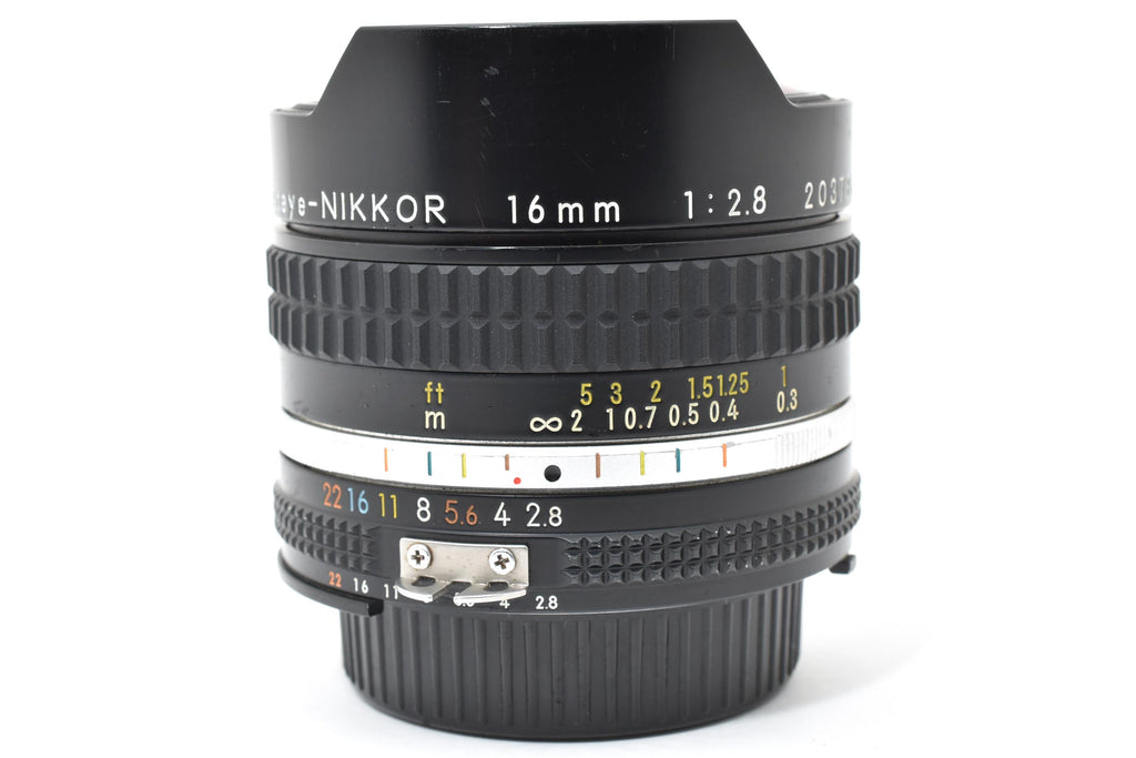 ★美品★ ニコン NIKON AI-S NIKKOR 16MM F2.8 FISH EYE ブラック 単焦点 魚眼レンズ ★ L23#7859