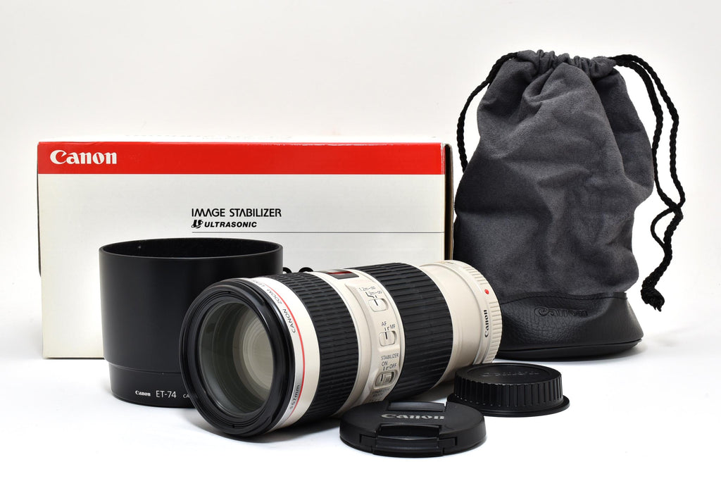 ★良品★ キヤノン Canon EF70-200MM F4L IS USM 望遠ズームレンズ ホワイト ★ L46#7917