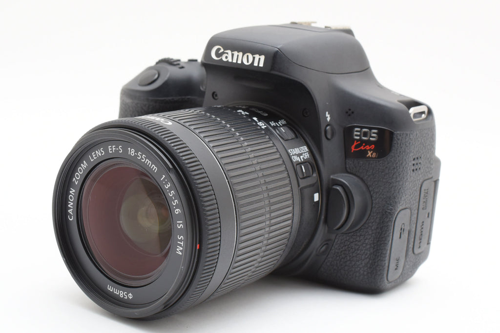 ★良品★ キヤノン Canon EOS KISS X8I EF-S18-55 IS STM レンズキット デジタル一眼レフ ブラック ★ L37#7605