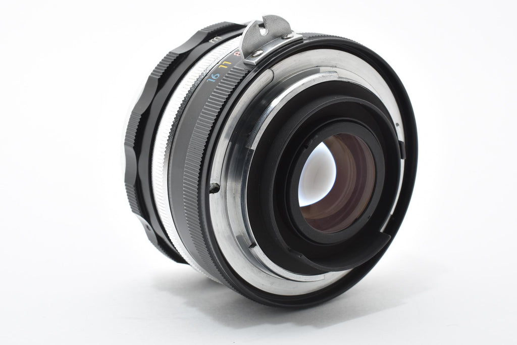 ★極上品★ ニコン NIKON NIKKOR-S AUTO 5cm F2 非AI チックマーク PAT.PEND 9枚絞り R刻印 5cm表記フード・Nikkorキャップ ★ L55#7460