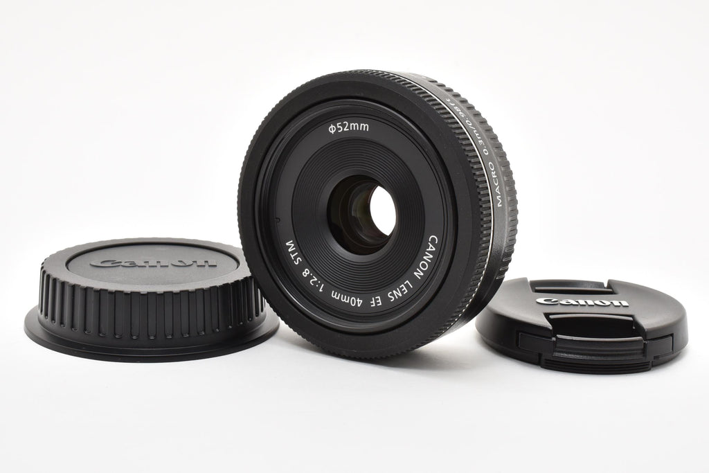 ★良品★ キャノン CANON EF40MM F2.8 STM 極薄 単焦点レンズ ★ #8595