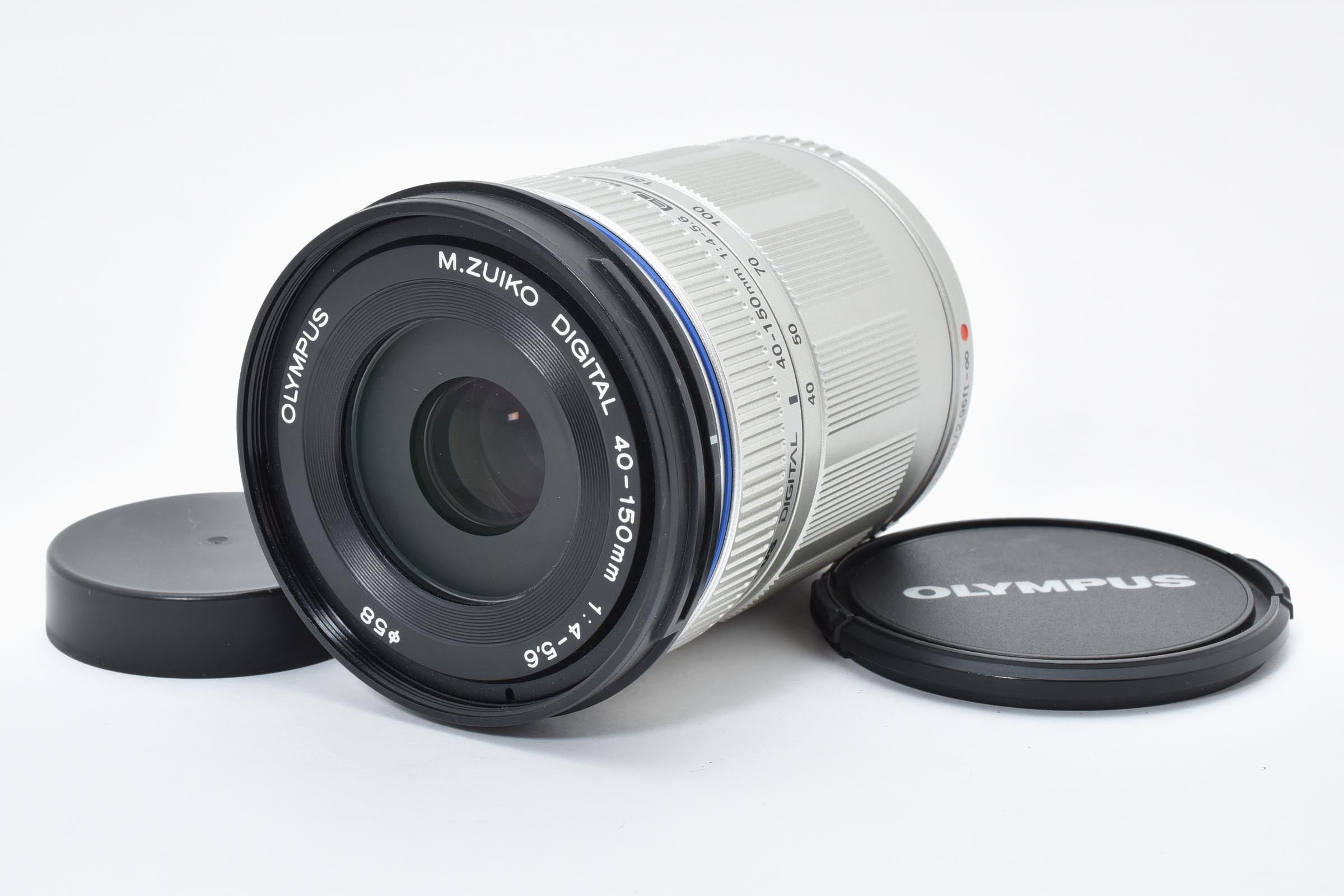 ★美品★ オリンパス OLYMPUS M.ZUIKO DIGITAL 40-150MM F4-5.6 ED MSC シルバー 望遠ズームレンズ ★ L27#7764