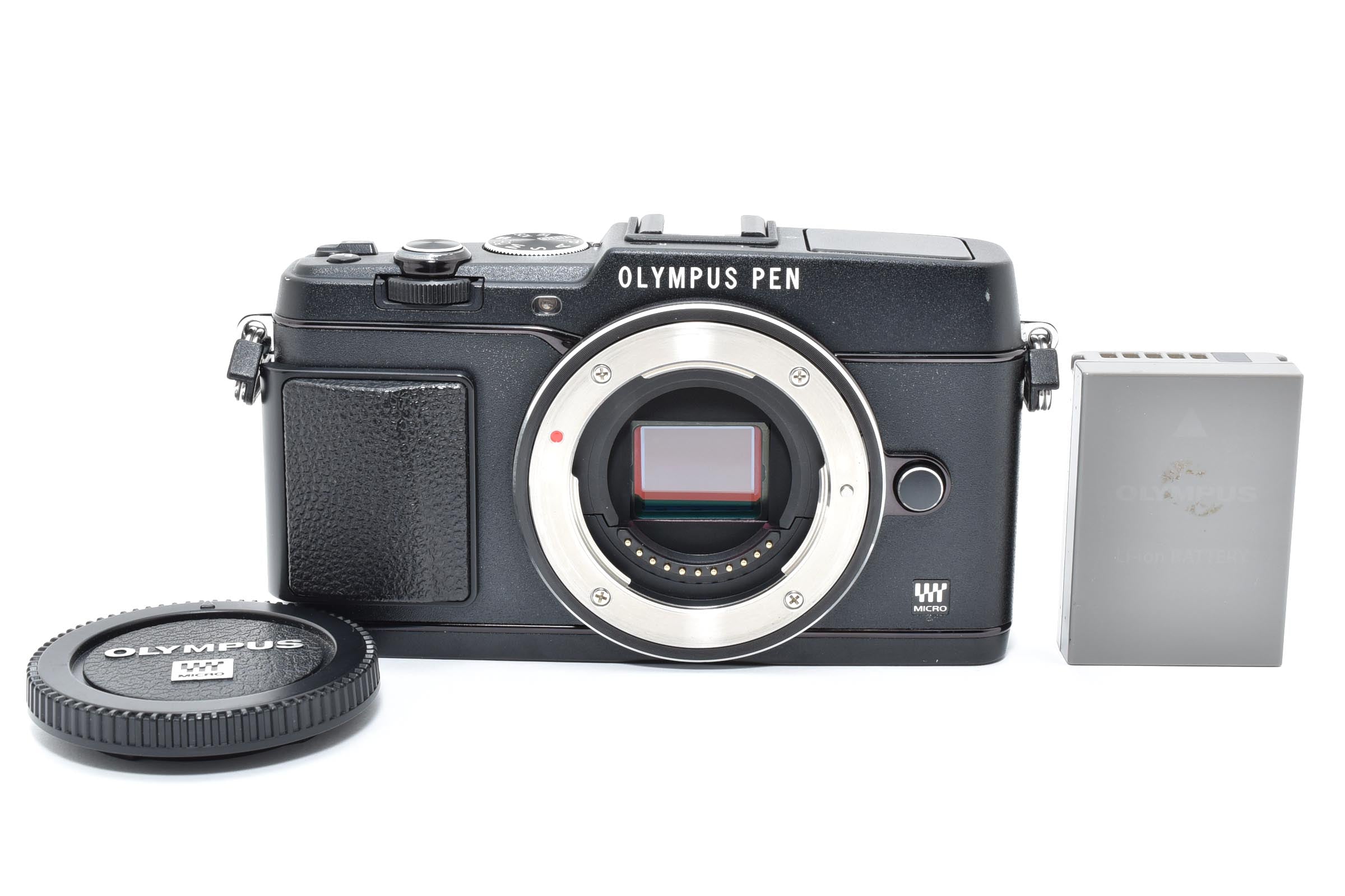 ★良品ショット数6516回★ オリンパス OLYMPUS PEN E-P5 ボディ ブラック ミラーレス一眼カメラ ★ L21#7920