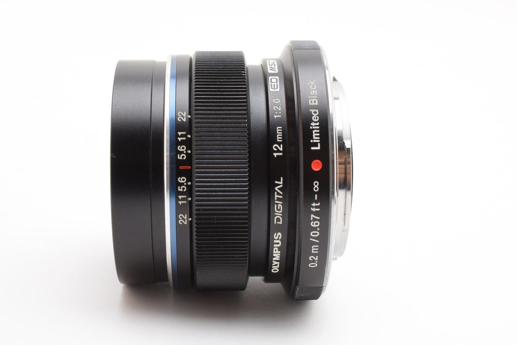 ★良品★ オリンパス Olympus M.ZUIKO DIGITAL ED12mm F2.0 リミテッドブラックキット【世界限定3000セット】 デジタルレンズ ★ #8287