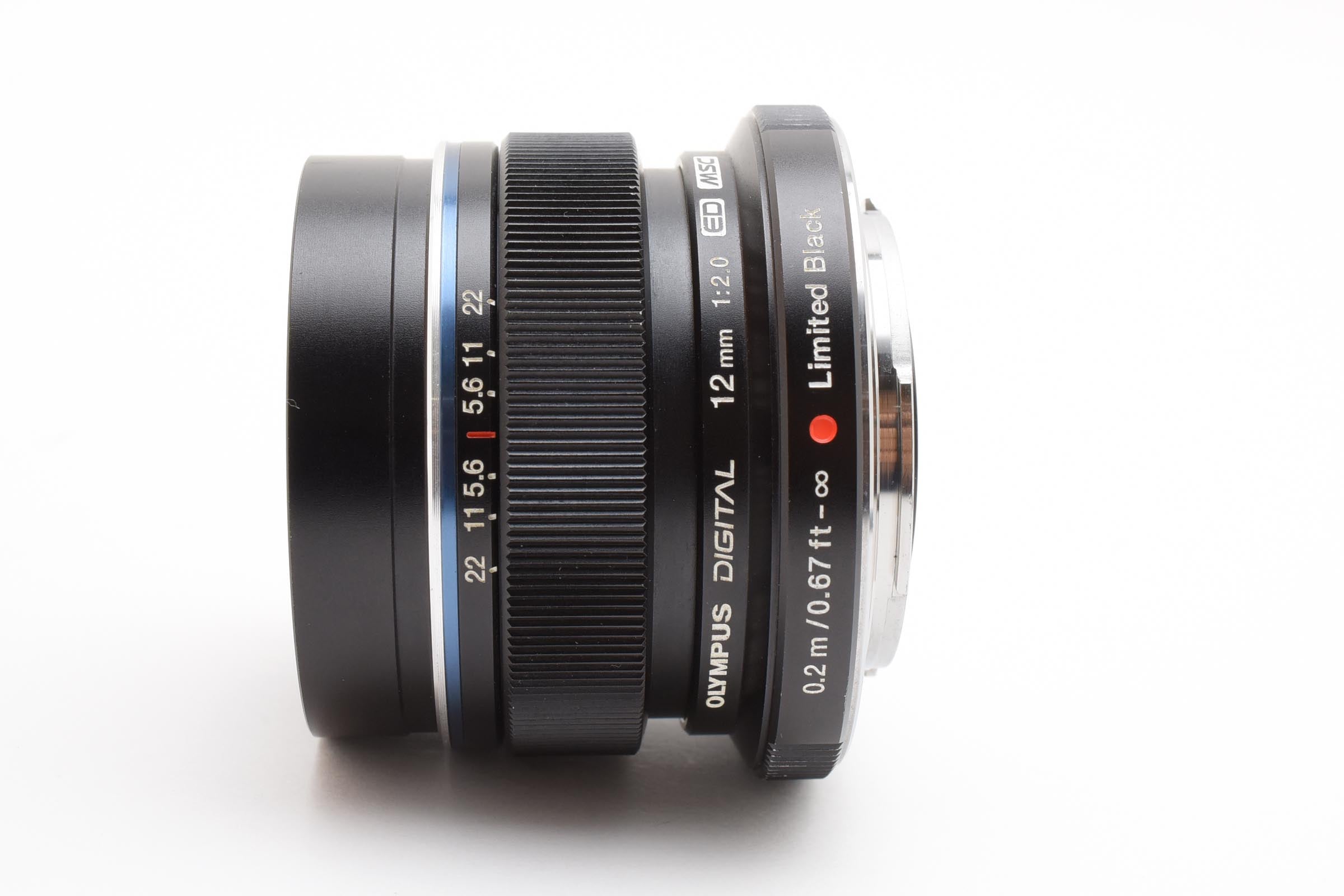 ★良品★ オリンパス Olympus M.ZUIKO DIGITAL ED12mm F2.0 リミテッドブラックキット【世界限定3000セット】 デジタルレンズ ★ #8287