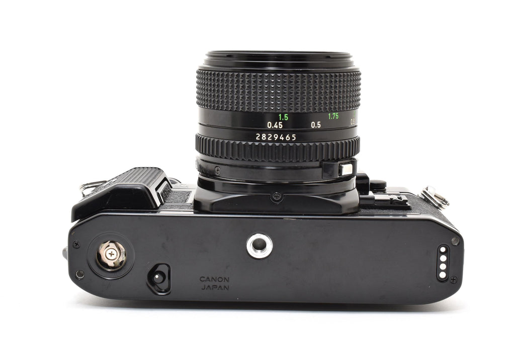 ★良品シャッター鳴きなし★ CANON AE-1 PROGRAM ボディ ブラック NewFD 50mm f1.4 フィルム一眼レフカメラ ★ #8365