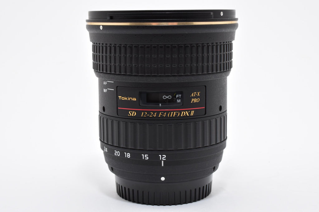 ★美品★ トキナ TOKINA AT-X 12-24MM F4 (IF) 124 PRO DX II （ニコンF用） ブラック 広角ズームレンズ ★ L68#8015