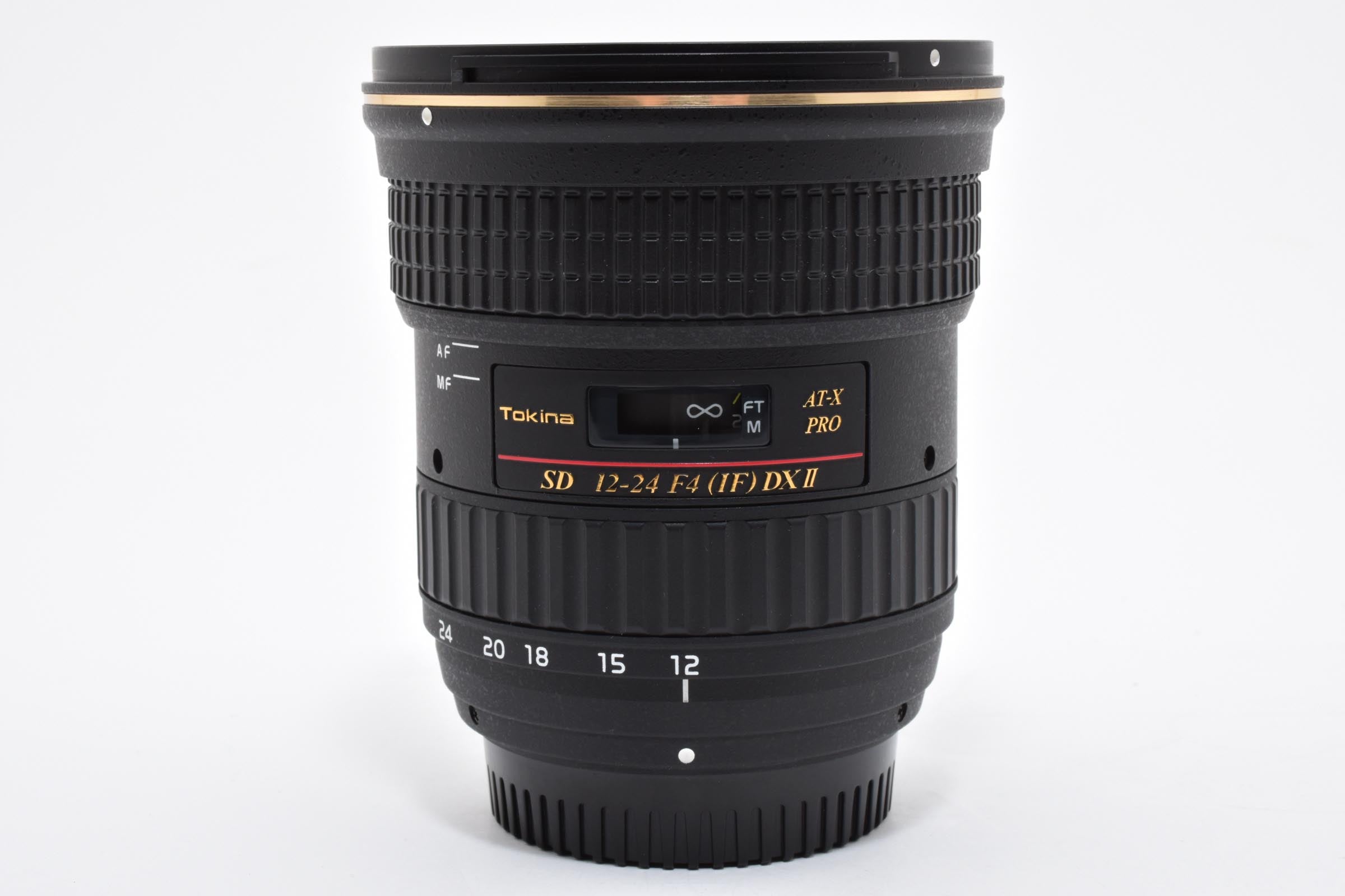 ★美品★ トキナ TOKINA AT-X 12-24MM F4 (IF) 124 PRO DX II （ニコンF用） ブラック 広角ズームレンズ ★ L68#8015