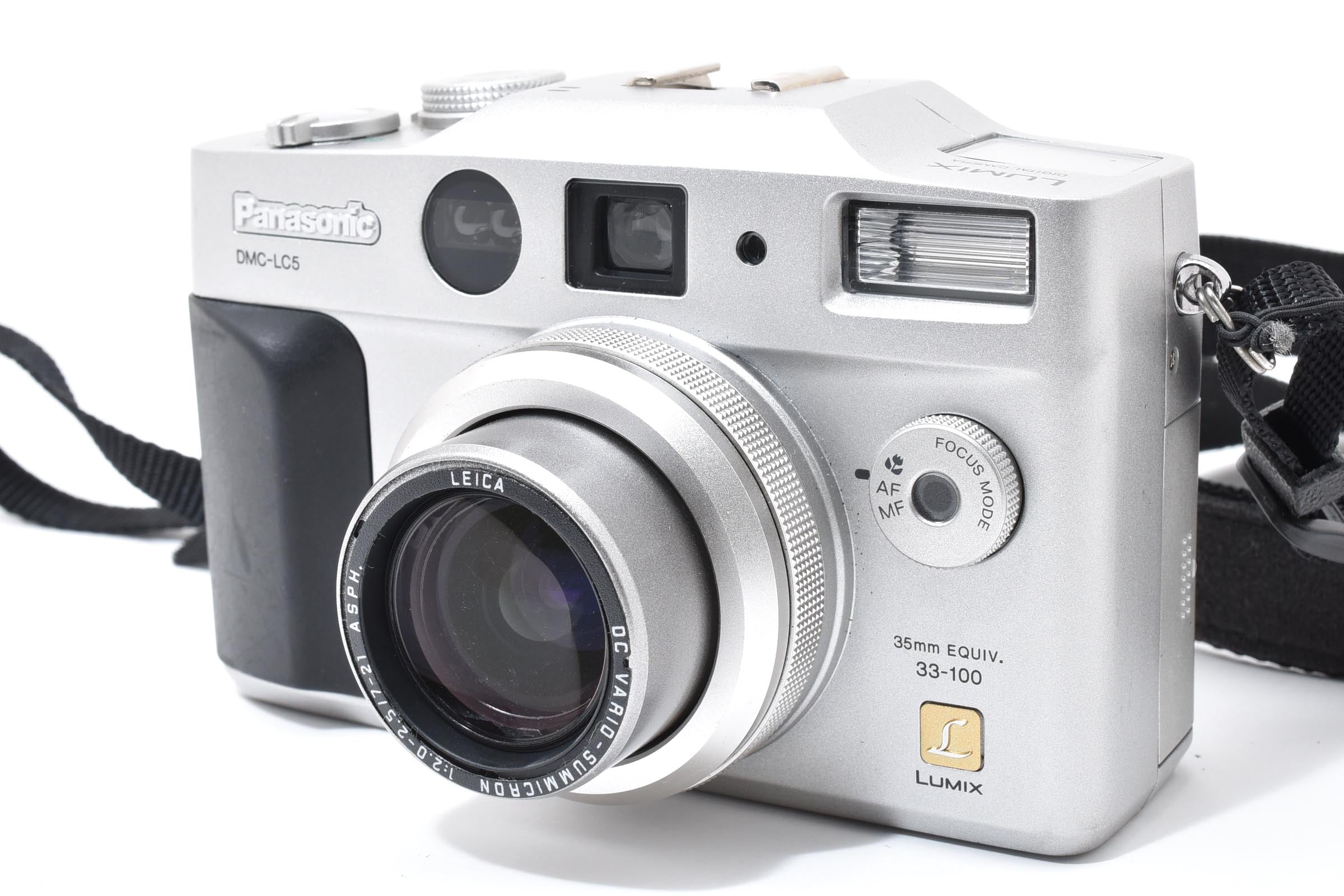 ★美品★ パナソニック Panasonic DMC-LC5 シルバー デジタルカメラ 希少動作品 ★ #8335