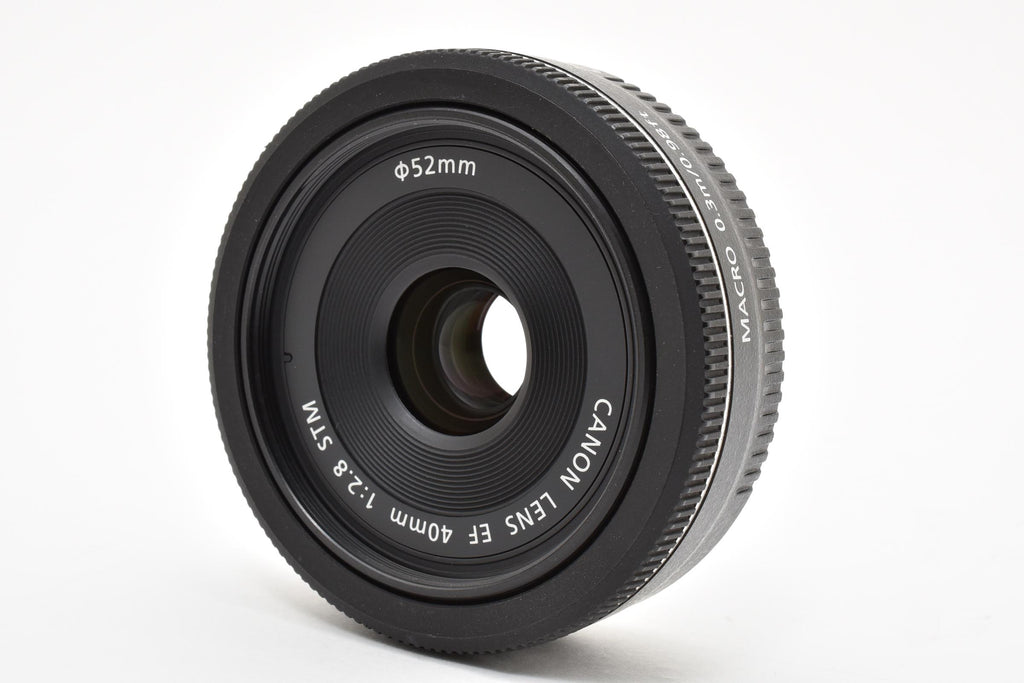 ★良品★ キャノン CANON EF40MM F2.8 STM 極薄 単焦点レンズ ★ #8595